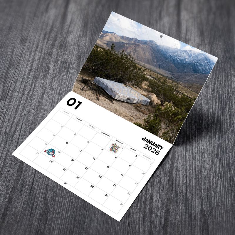 Abandoned Mattresses 2026 Funny Calendar