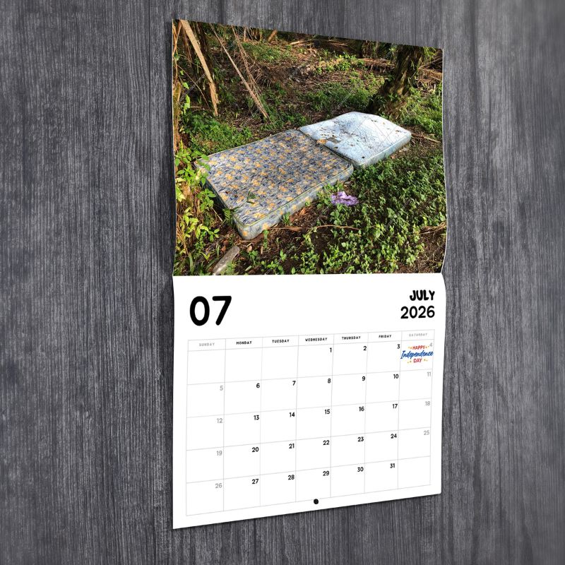 Abandoned Mattresses 2026 Funny Calendar