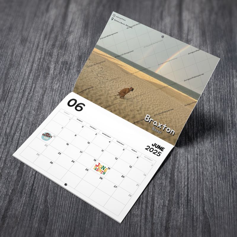 Dogs Pooping In Beautiful Places™ 2025 Funny Calendar
