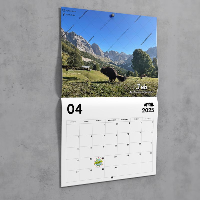Dogs Pooping In Beautiful Places™ 2025 Funny Calendar