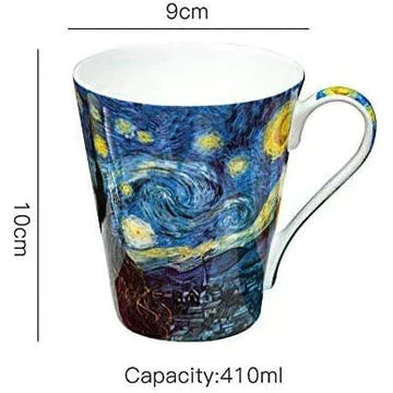 Van Gogh Bone China Set Of 5 Large Mugs