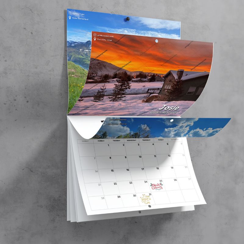 Dogs Pooping In Beautiful Places™ 2025 Funny Calendar