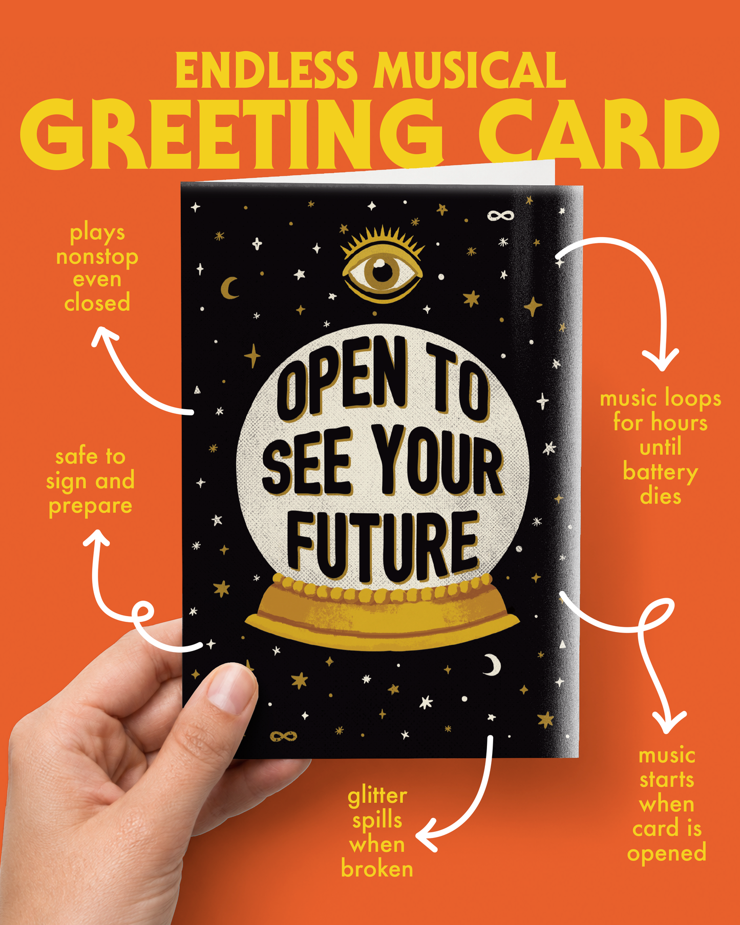 Endless All Occasion Fortune Card with Glitter