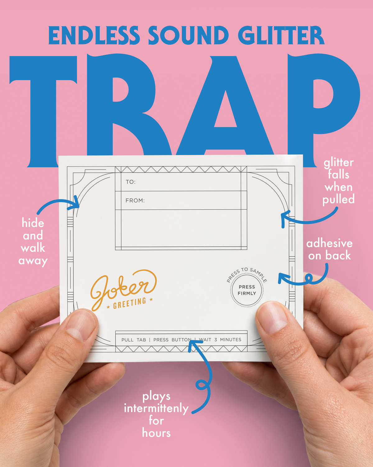 Hide & Prank Cricket Glitter Trap