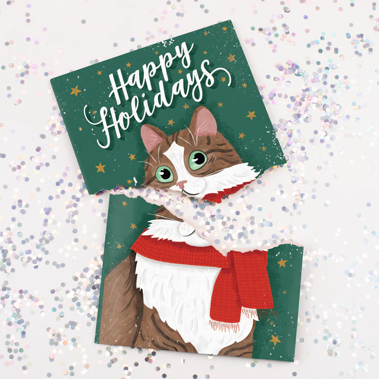 Endless Happy Holidays With Glitter Christmas Prank Card