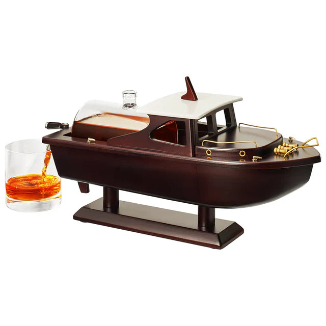 Boat Ship Whiskey & Wine Decanter Ship
