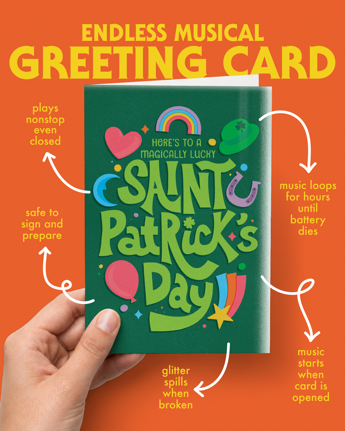 Endless St. Patricks Day Luck with Glitter