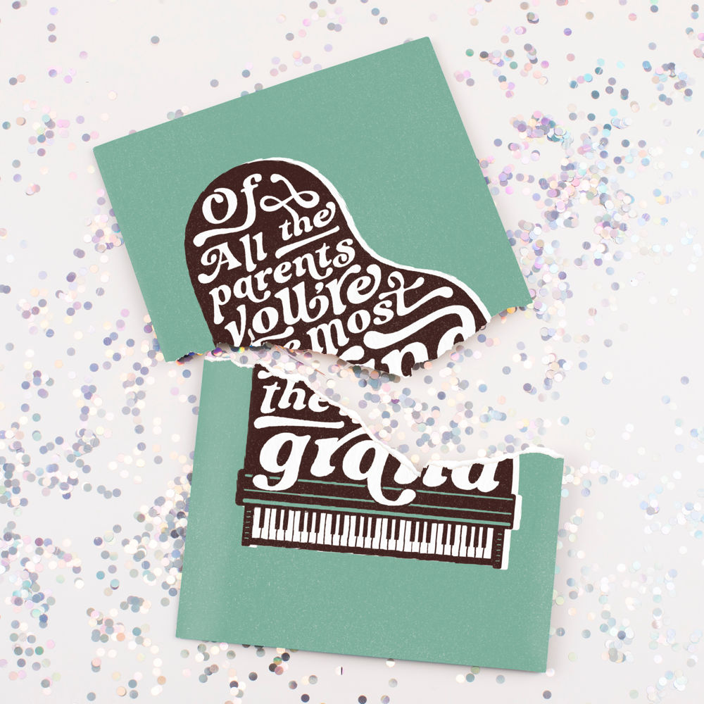 Endless Thank You Grandparent Card with Glitter