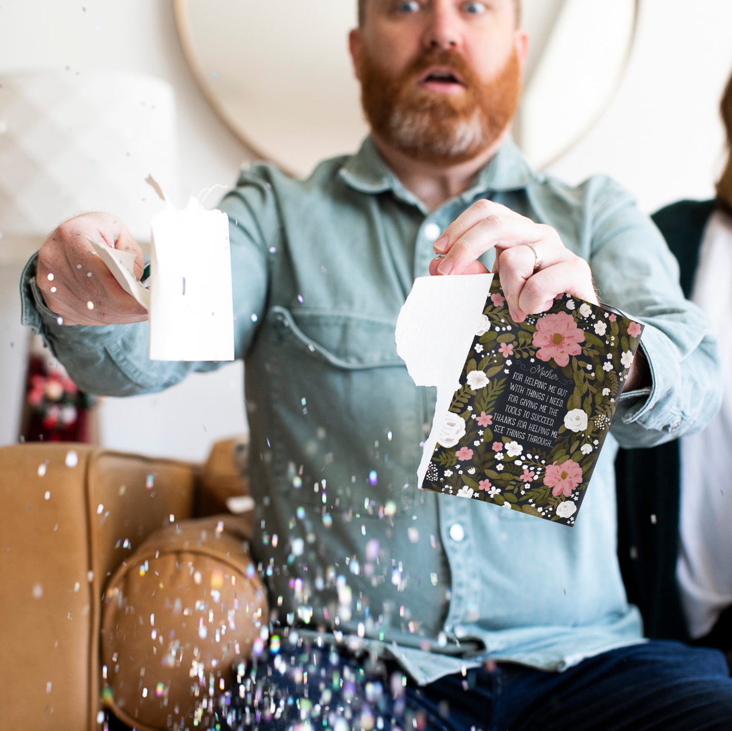 Endless Thank You Mom Card with Glitter
