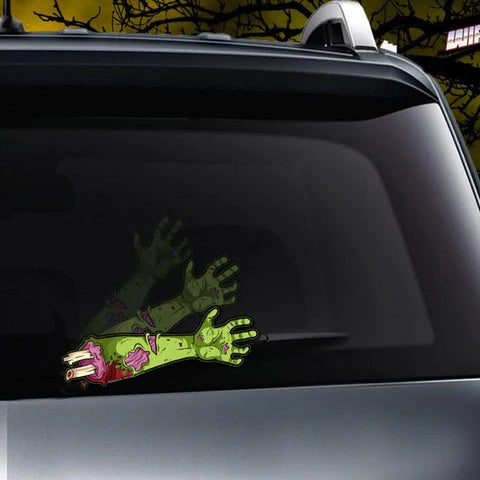 Dead Waving Zombie Arm Wiper Blade Decal