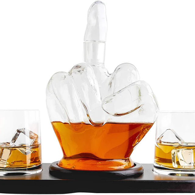 Middle Finger Novelty Whisky Decanter