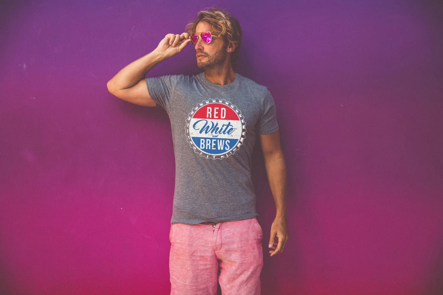 Red, White, and Brews Men's T-Shirt