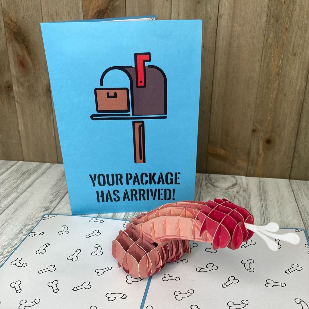 Package Arrived Funny Greeting Card