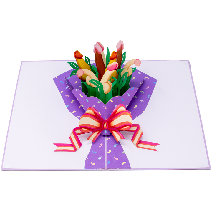 Bouquet of Dicks Love Card