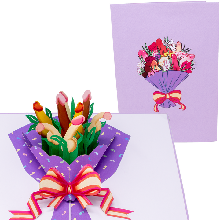 Bouquet of Dicks Love Card