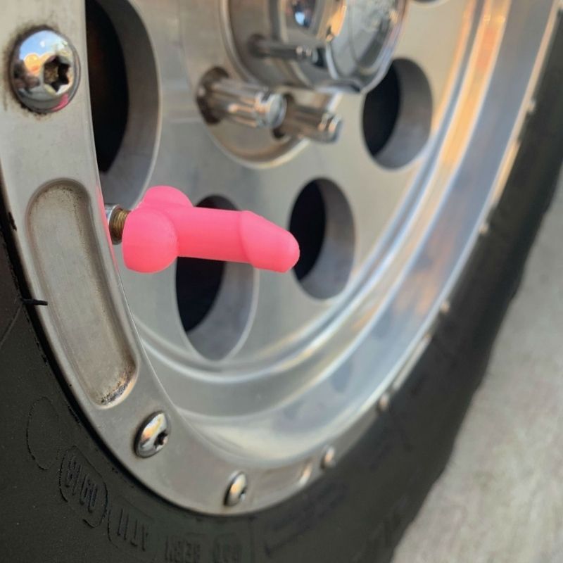 Tirecockz Prank Penis Shaped Valve Stem Cap - 4 Pack