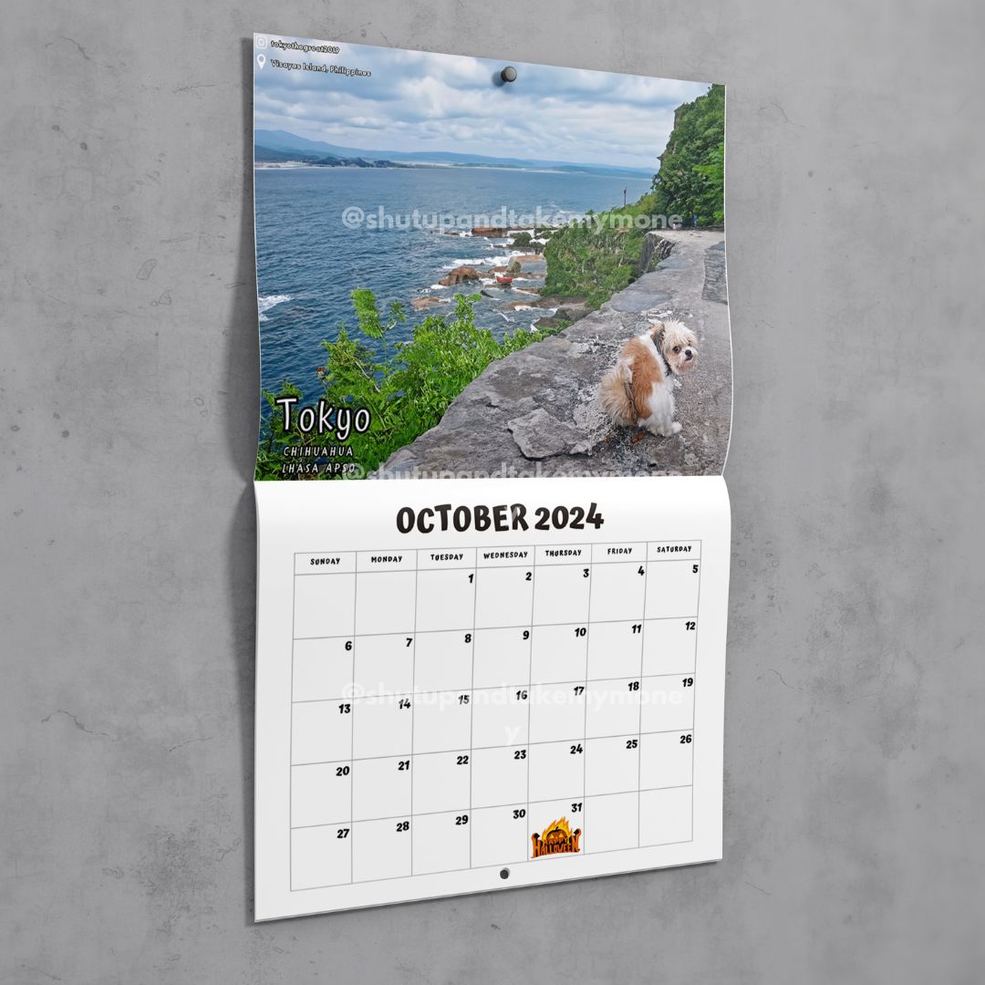 Dogs Pooping in Beautiful Places™ 2024 Calendar Official