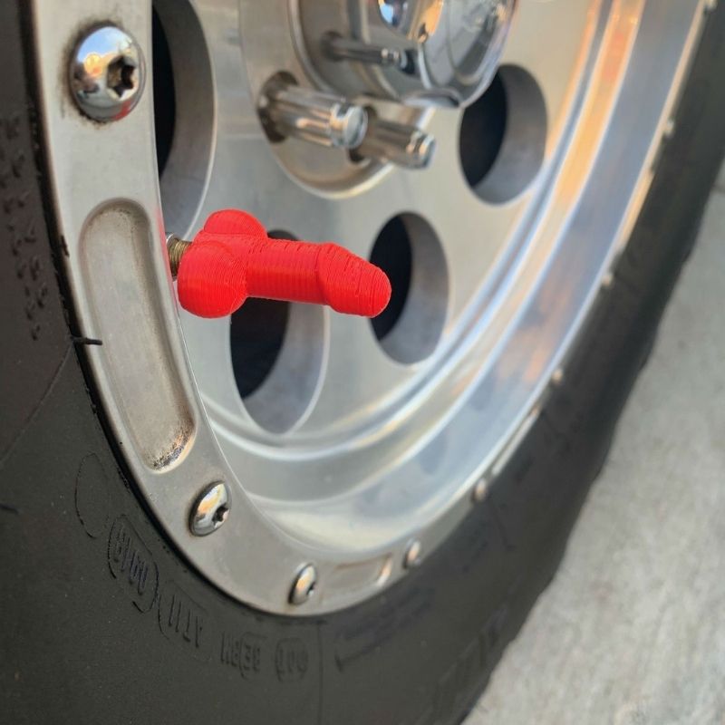Tirecockz Prank Penis Shaped Valve Stem Cap - 4 Pack