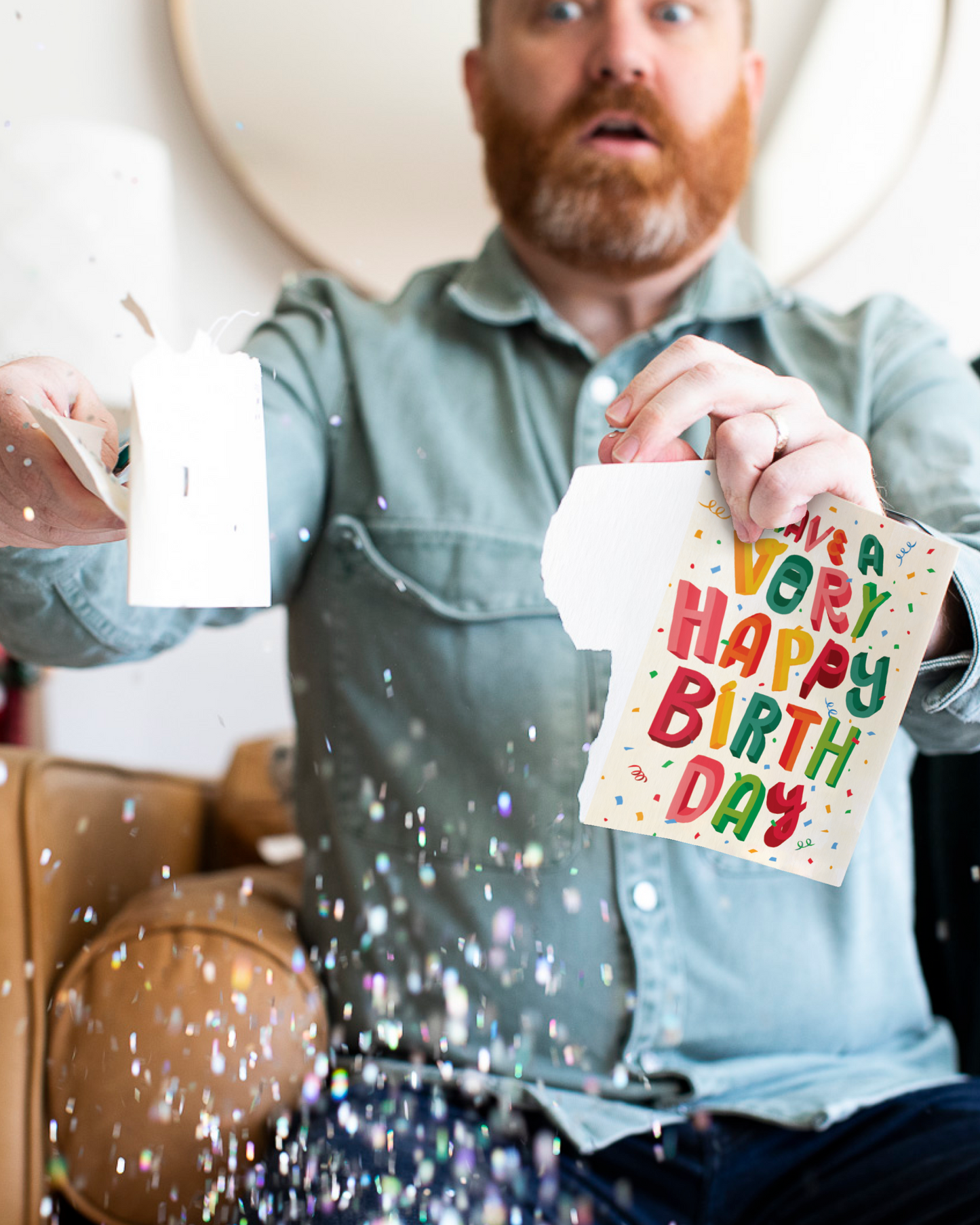 Endless Birthday Farts Card with Glitter