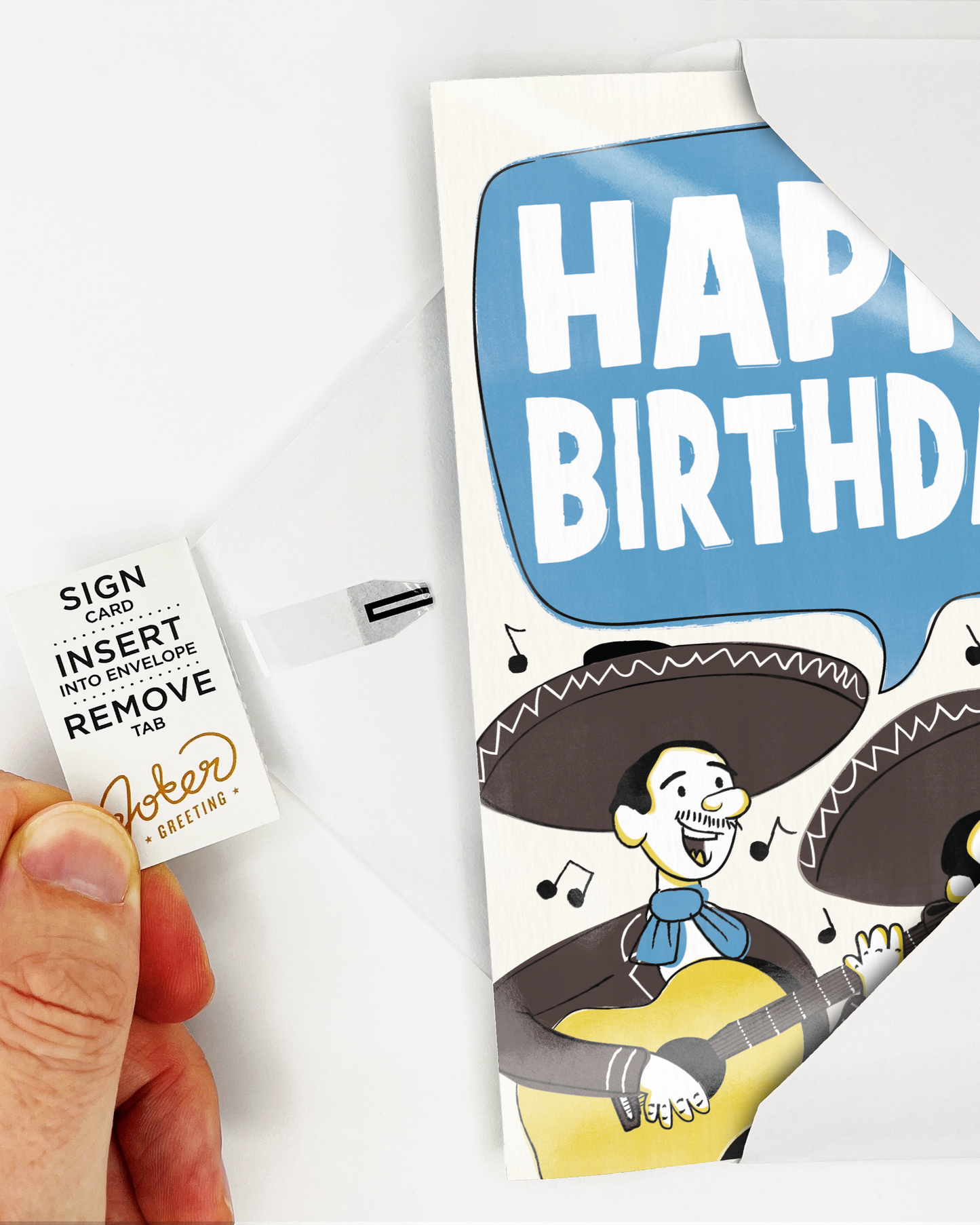 Endless Mariachi Birthday Card with Glitter