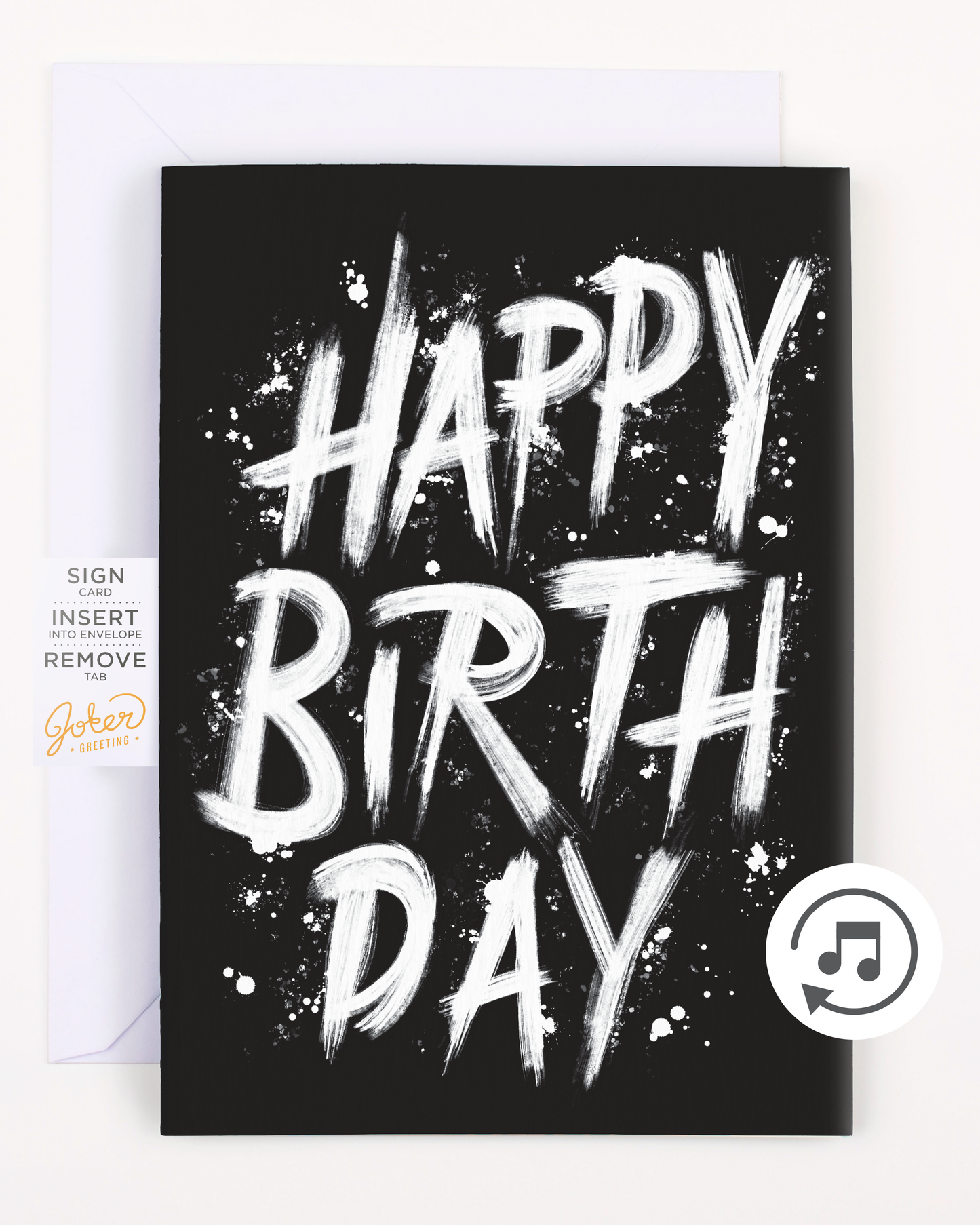 Endless Screamer Birthday Card with Glitter