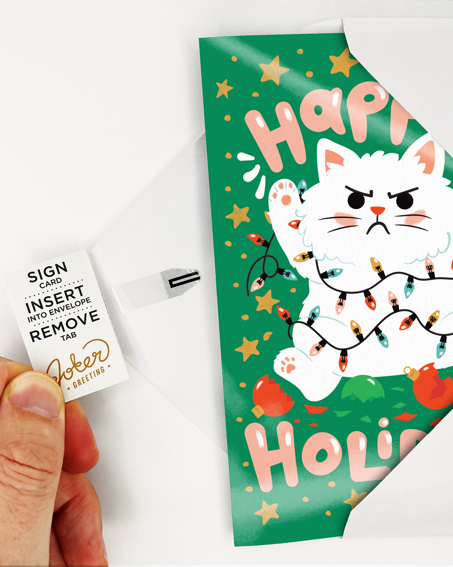 Endless Happy Holidays Card with Glitter
