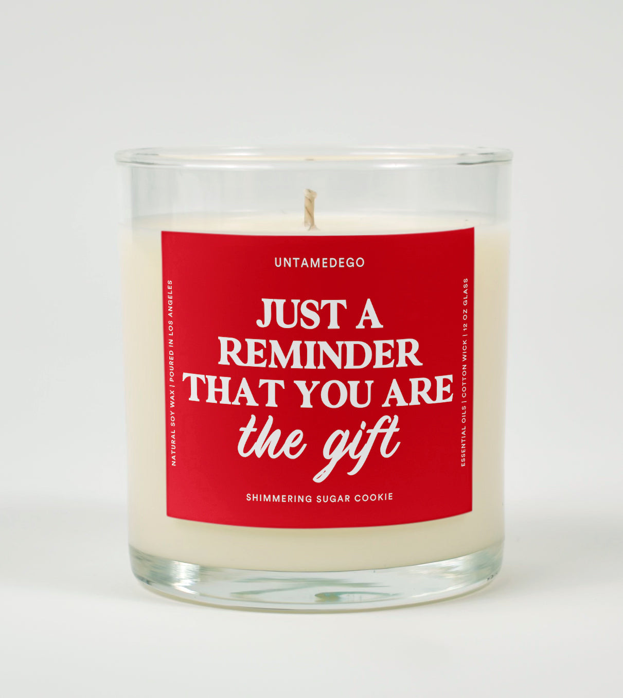 Just a Reminder That You Are the Gift | Funny Christmas Candle