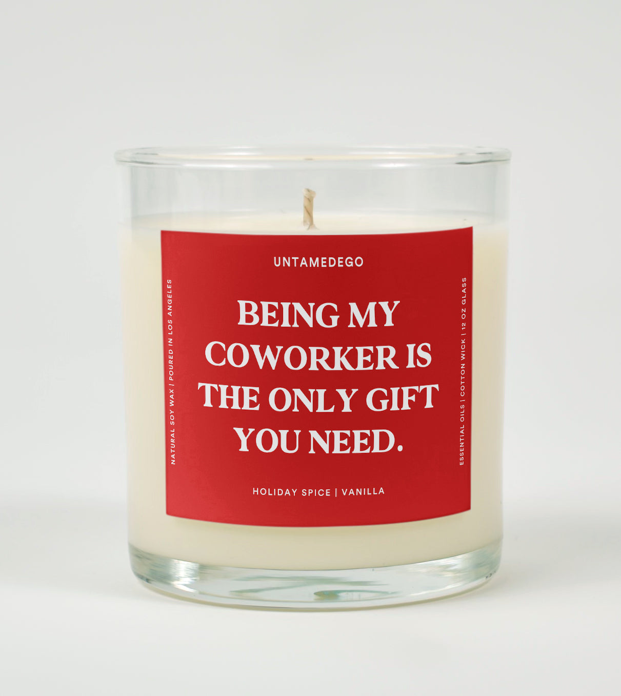 Being My Coworker Is The Only Gift You Need Glass Candle