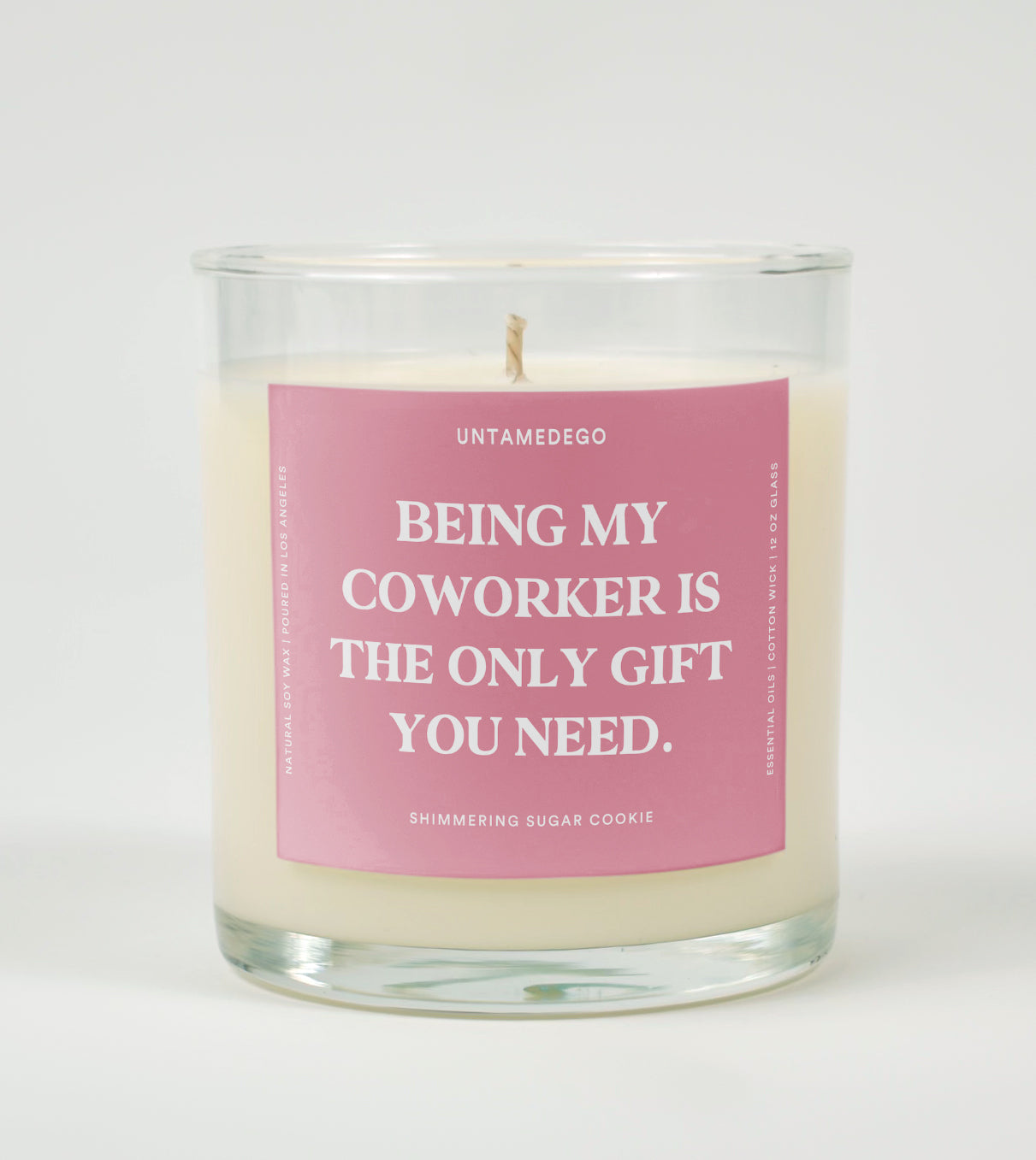 Being My Coworker Is The Only Gift You Need Glass Candle