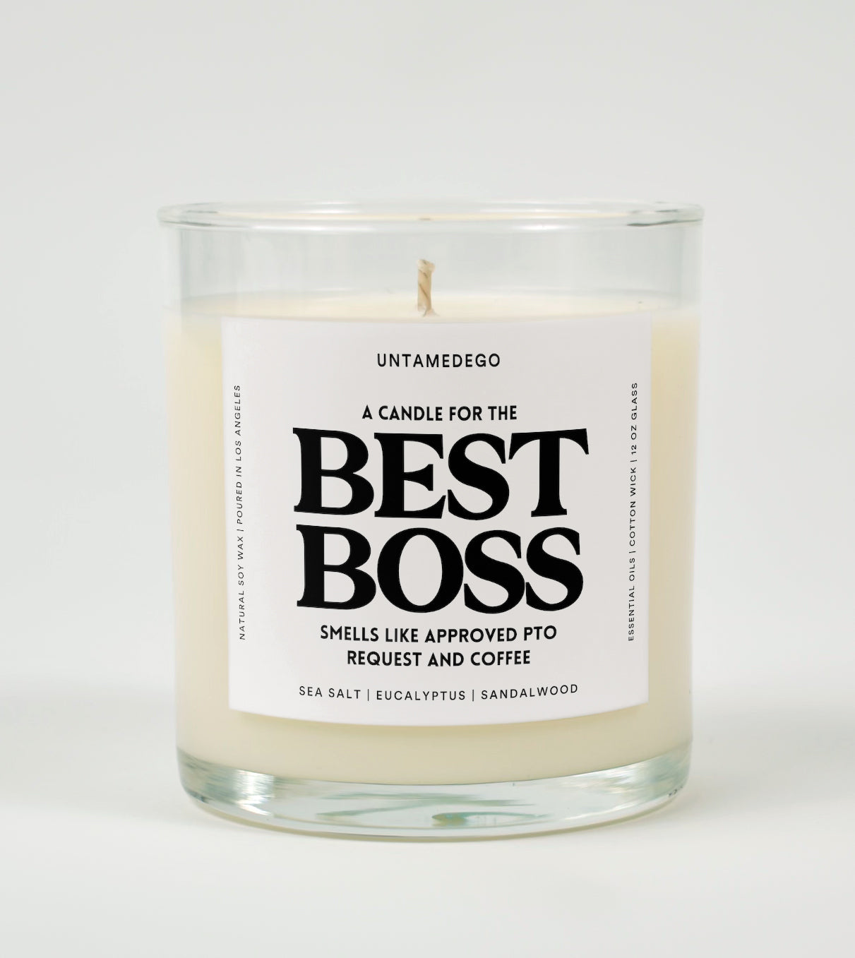 A Candle For My Best Boss Glass Candle