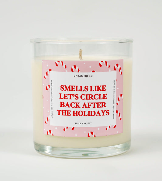 Smells Like Let’s Circle Back After the Holidays | Funny Christmas Candle