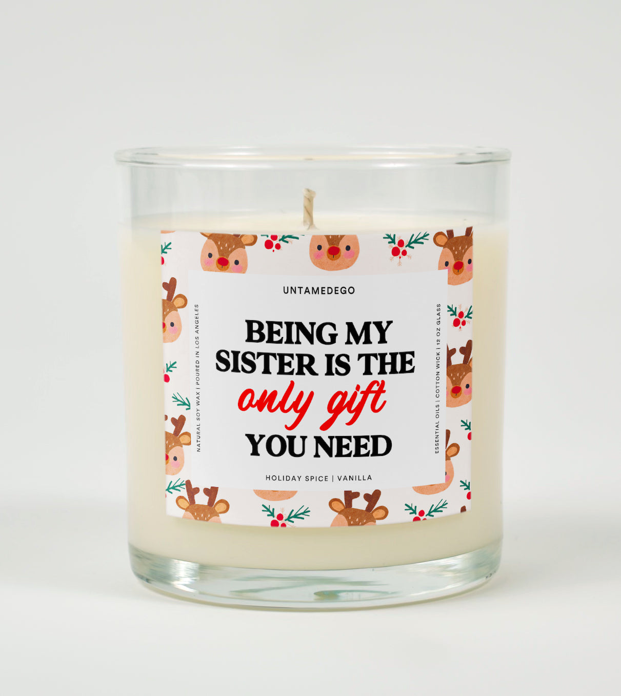 Being My Sister Is the Only Gift You Need | Funny Christmas Candle