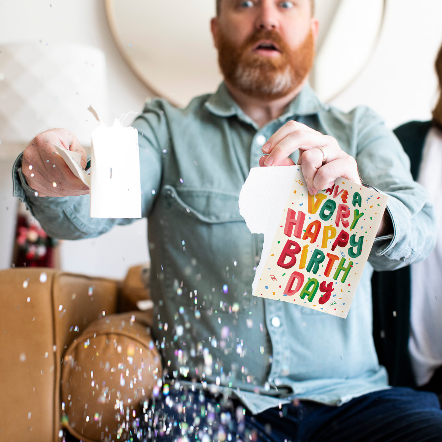 Endless Birthday Farts Card with Glitter