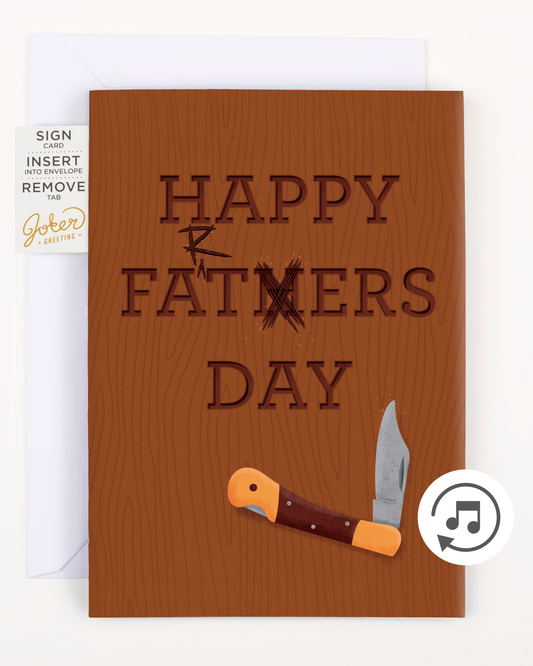 Endless Fart Father's Day Card – Pull My Finger Surprise