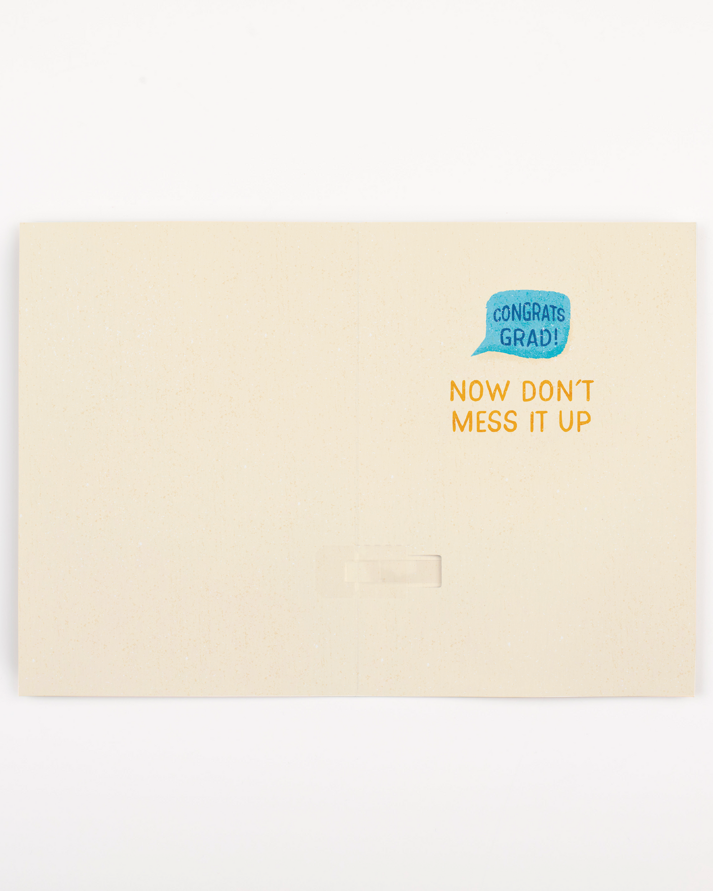 Endless Off-tune Graduation Card with Glitter