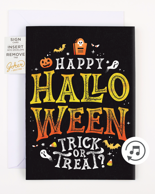 Endless Halloween Card with Glitter and Sticker Surprise