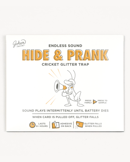 Hide & Prank Cricket Glitter Trap