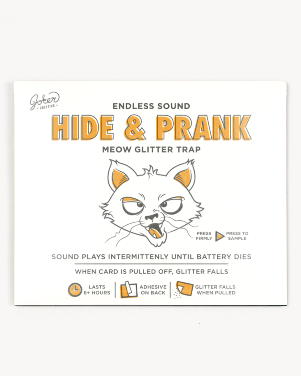Hide & Prank Meowy Glitter Trap