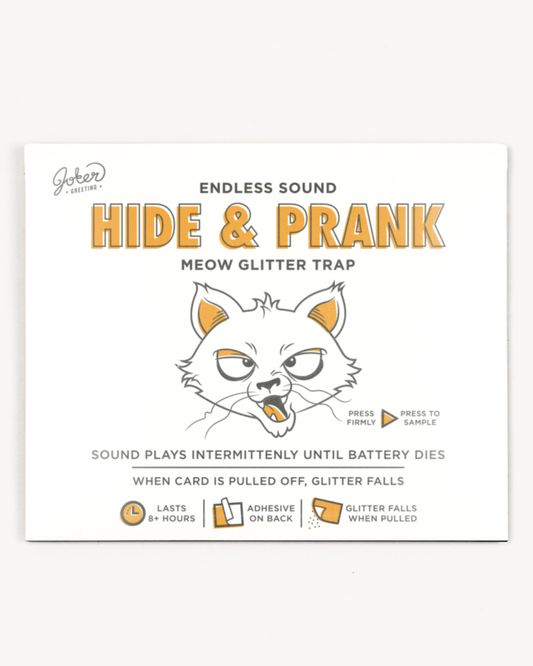 Hide & Prank Meowy Glitter Trap