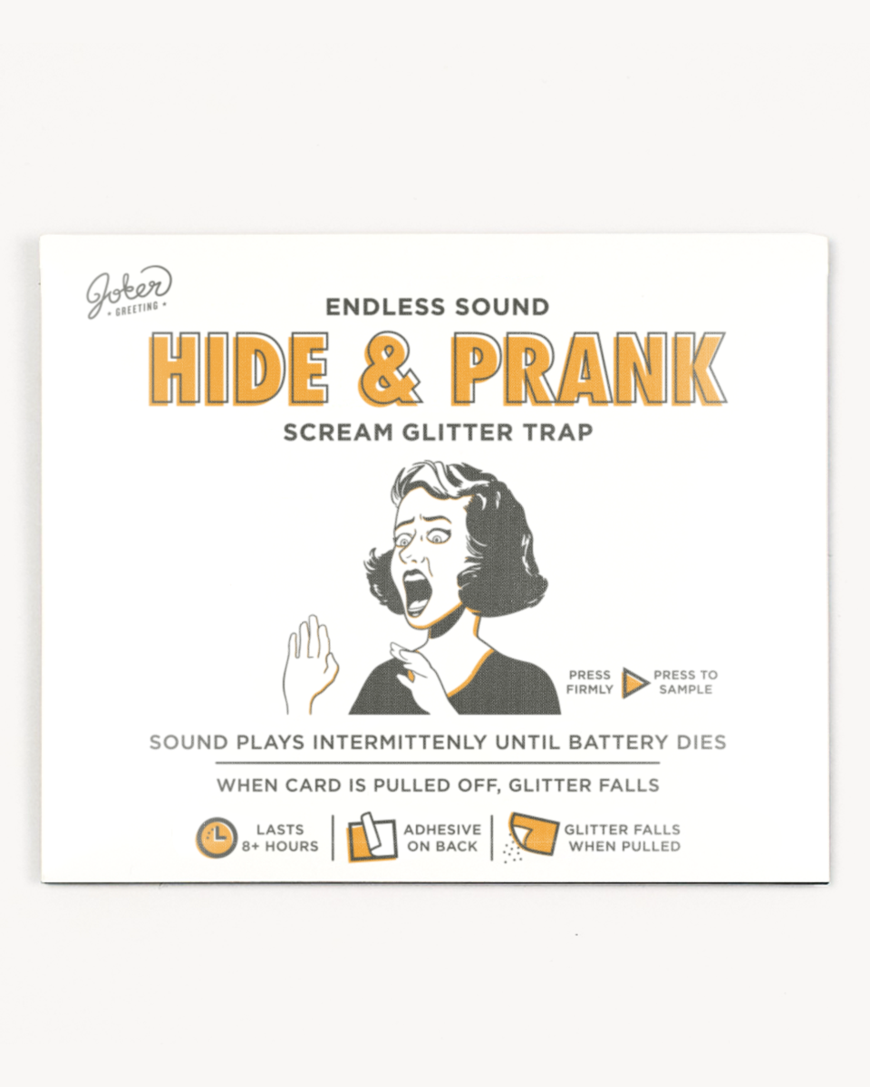 Hide and Prank Horror Scream Glitter Trap