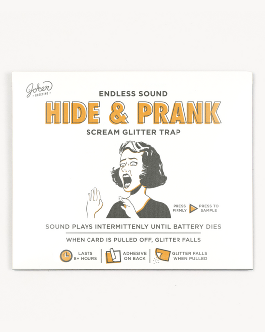 Hide and Prank Horror Scream Glitter Trap
