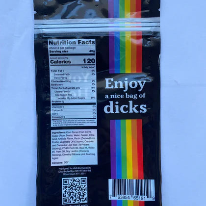 Pride Rainbow Bag of Gummy Dicks