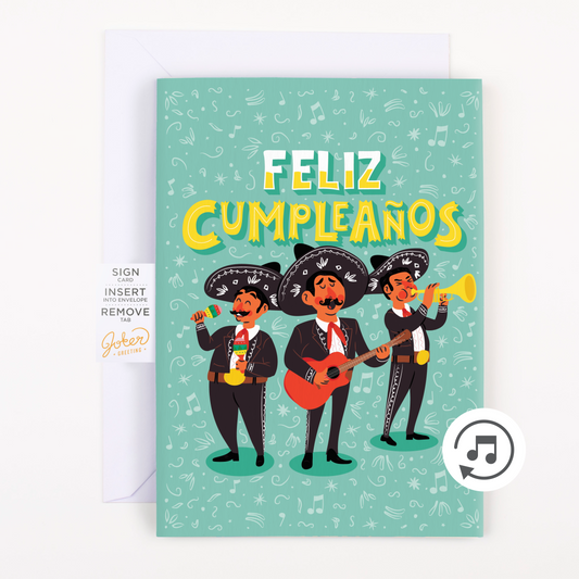 Endless Feliz Cumpleaños Card with Glitter