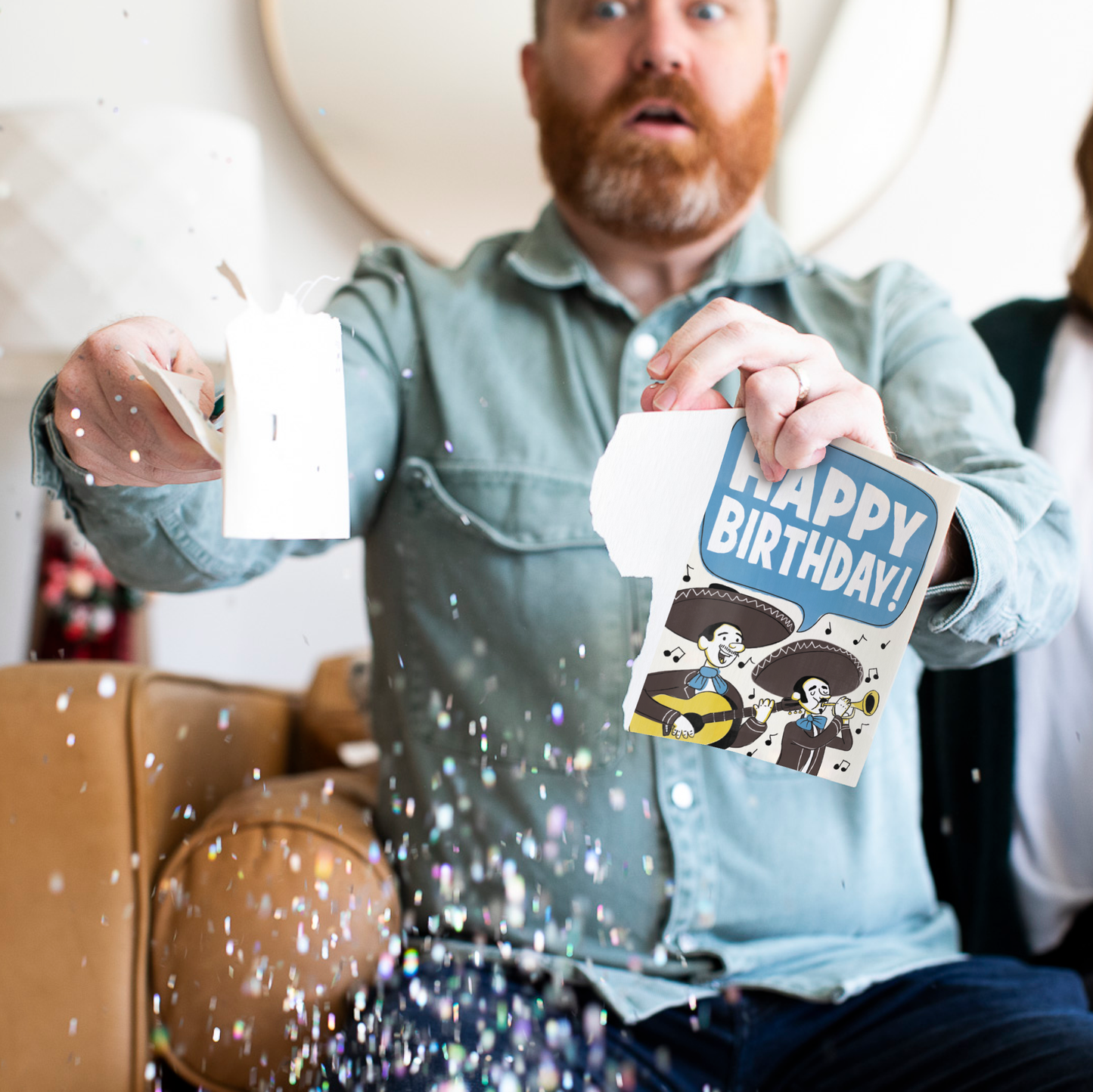 Endless Mariachi Birthday Card with Glitter
