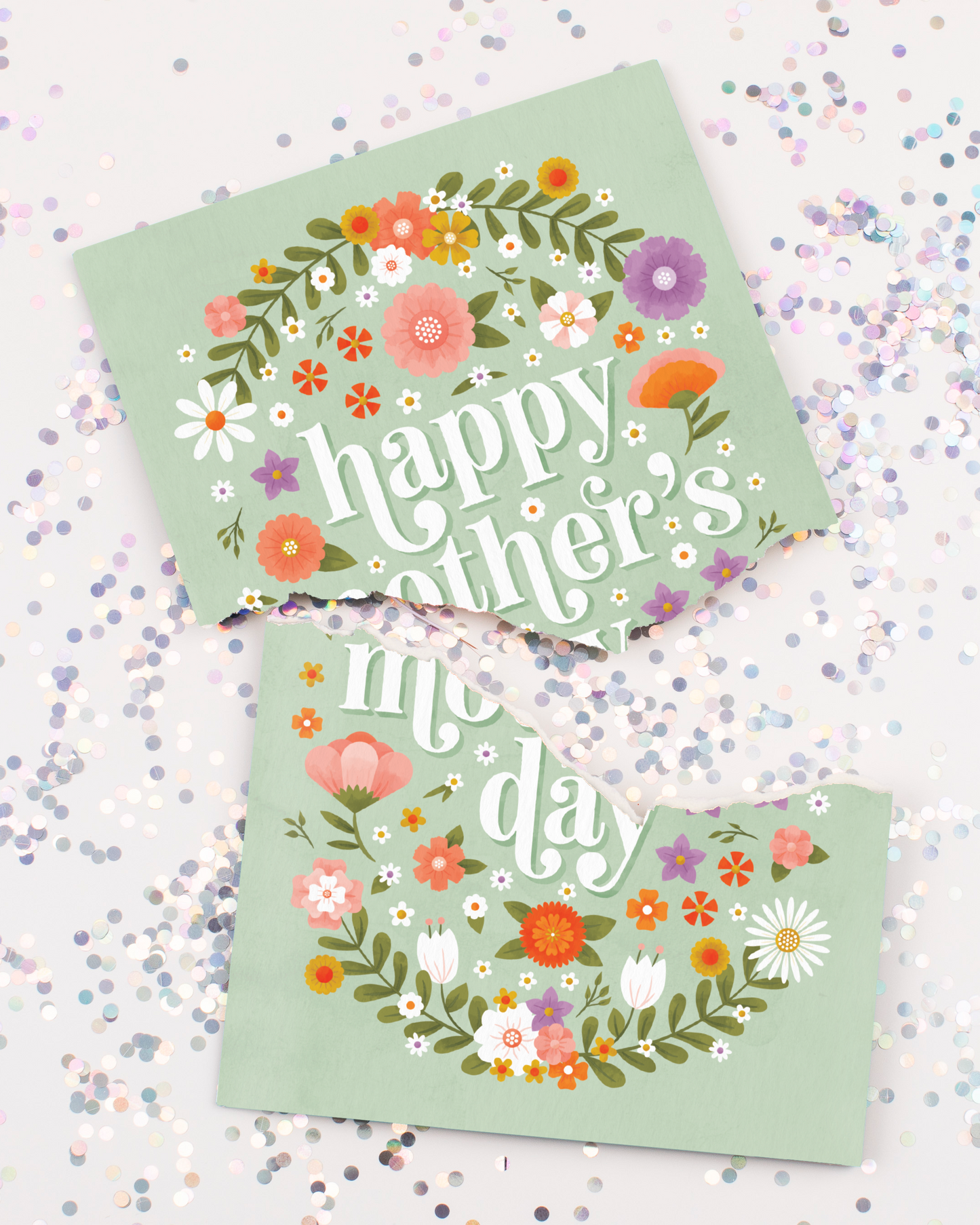 Endless Baby Cry Mother's Day Card with Glitter