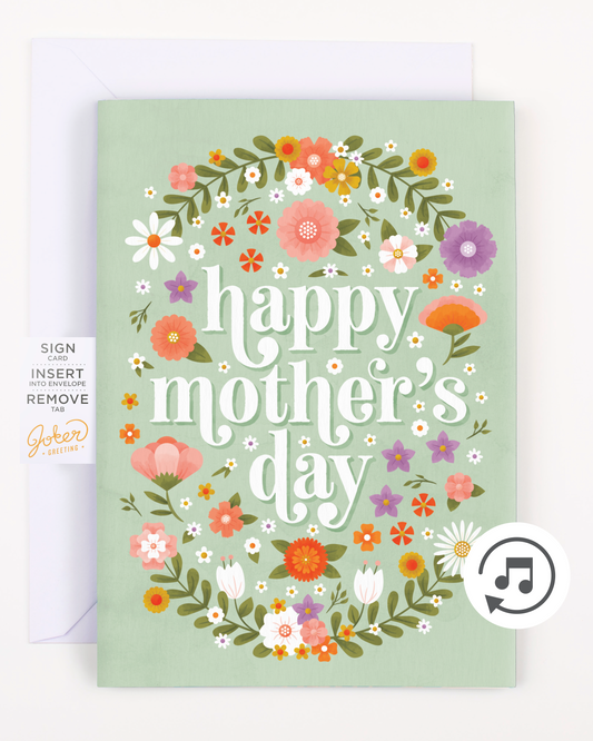 Endless Baby Cry Mother's Day Card with Glitter
