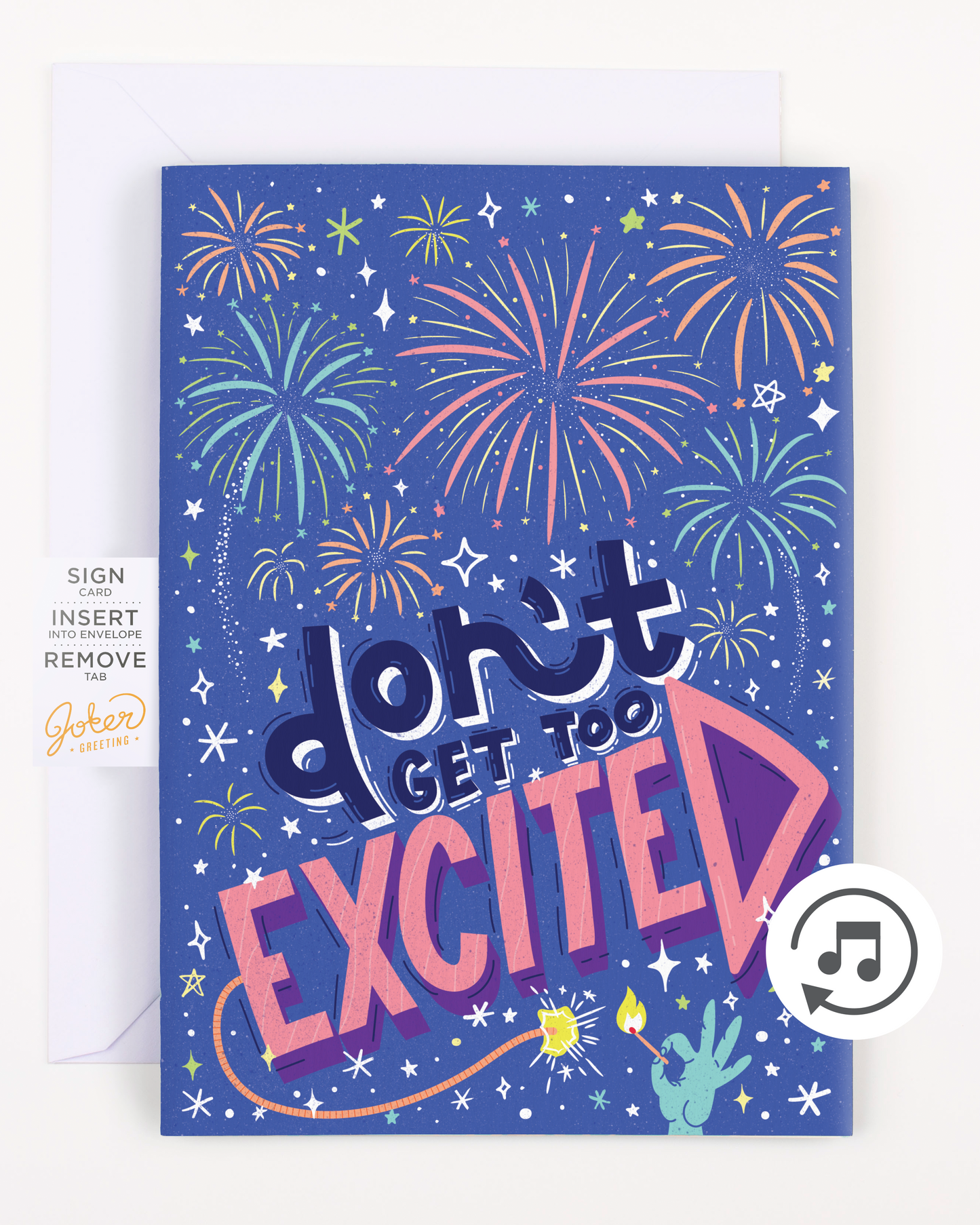 Endless NSFW Moaning Congrats Card with Glitter
