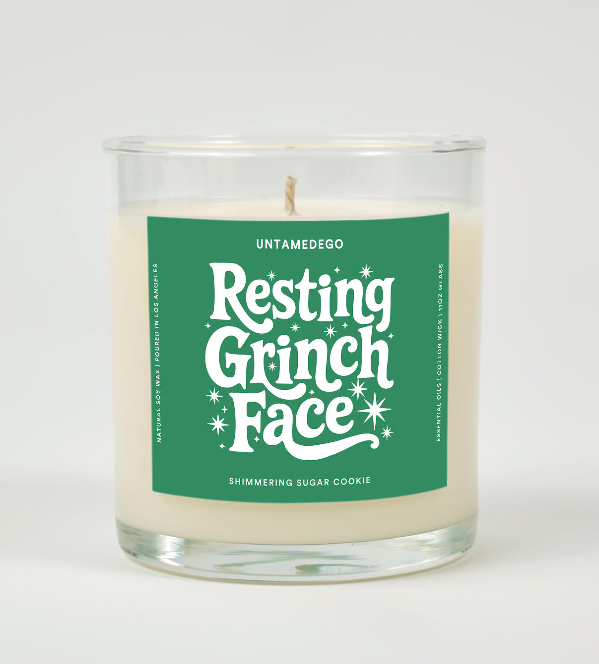 Resting Grinch Face | Christmas Candle