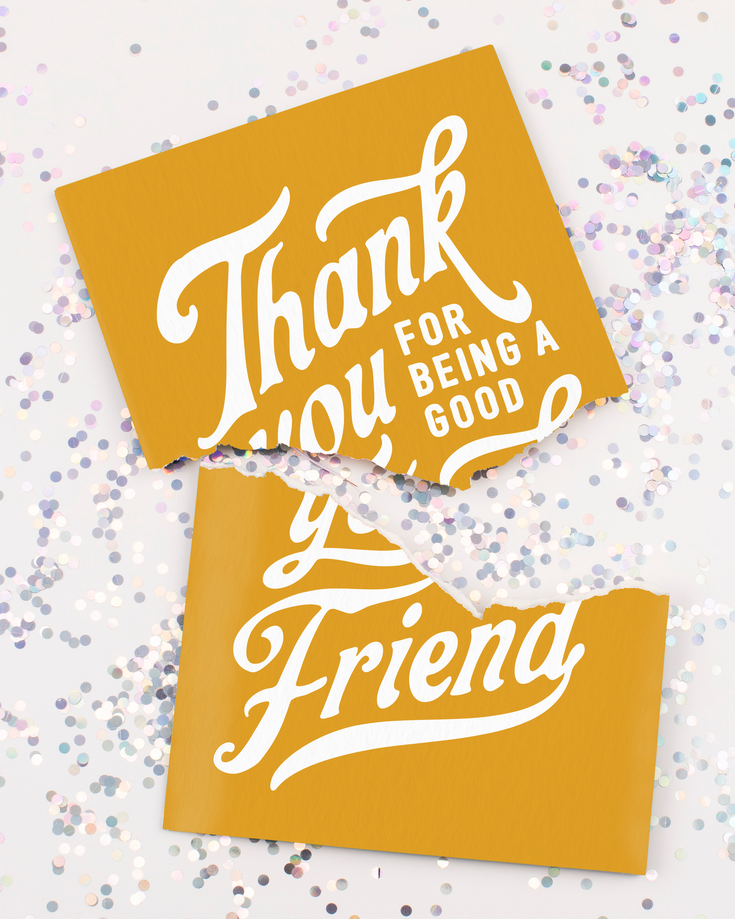 Endless Thank You Card with Glitter