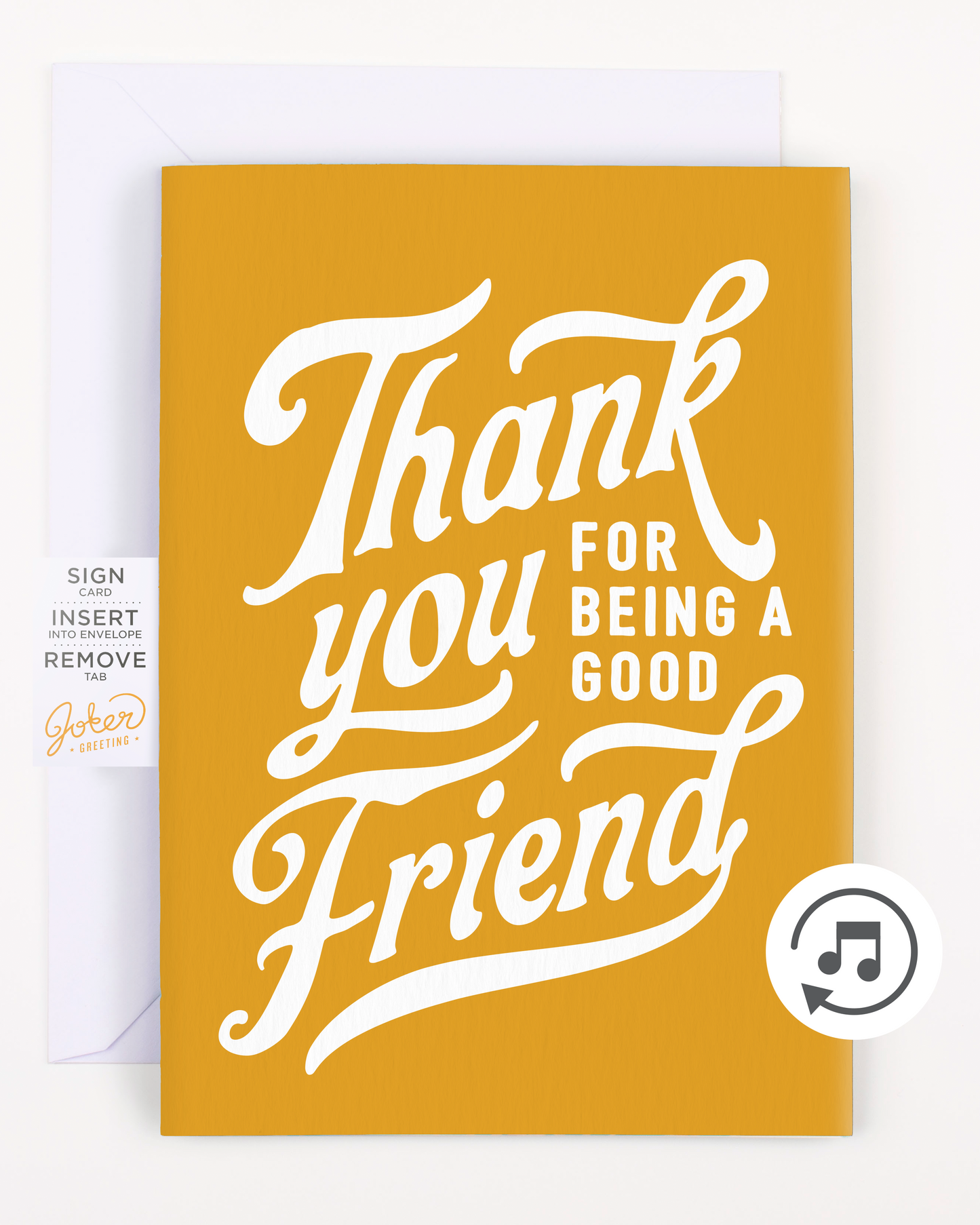 Endless Thank You Card with Glitter